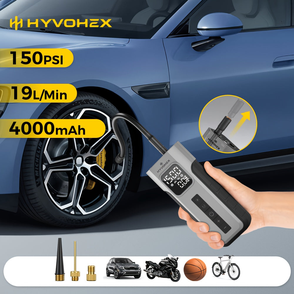 ETENWOLF C2 Combo Tire Repair Kit Wireless Tire Inflator For Cars, 4000mAh Battery Air Pump, Fast Car Tire Pump For Motorcycles, Bikes, Balls, LED Light For Emergency. Set Includes: Diagonal Pliers, A Tire Inflator, Lubricant ferrersa