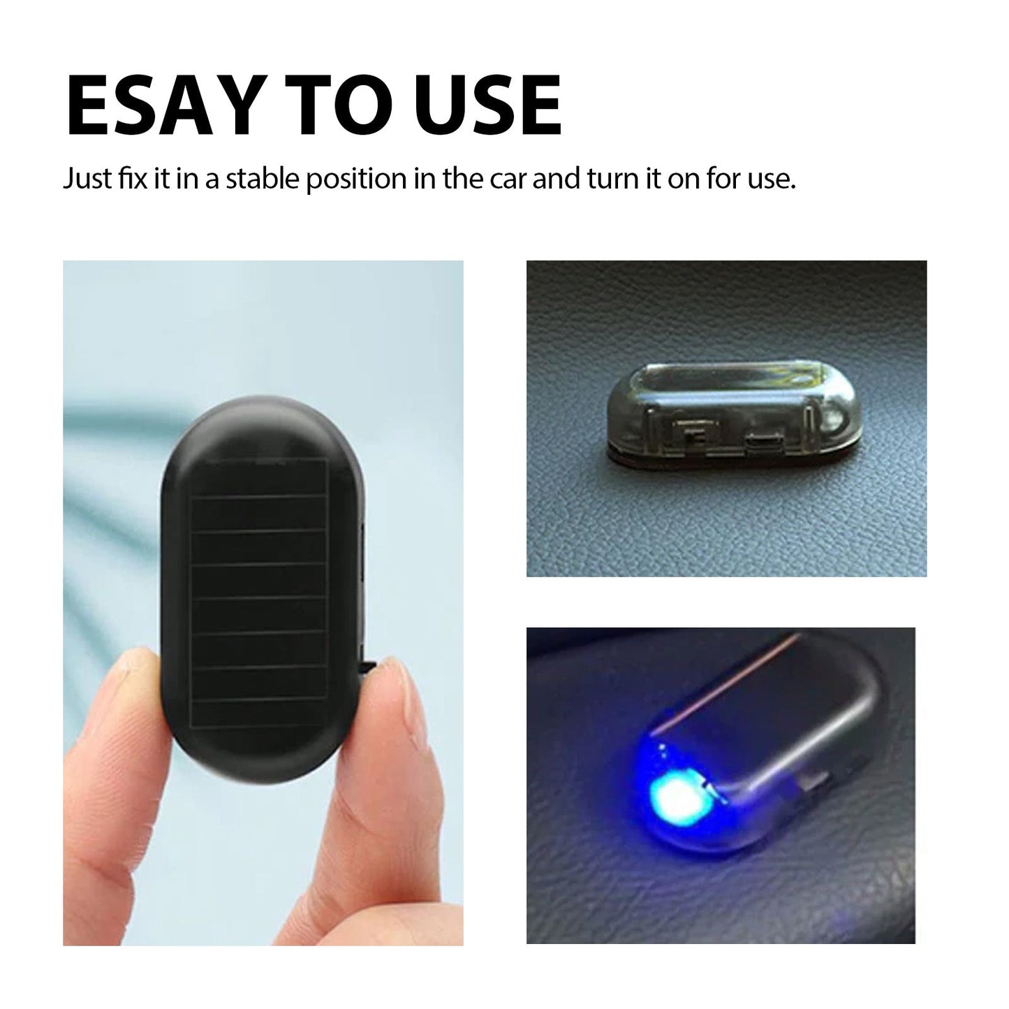Anti Theft Car Device, Led Car Wiring Refit Explosion-Flashing Induction Anti-Theft Alarm Light eprolo