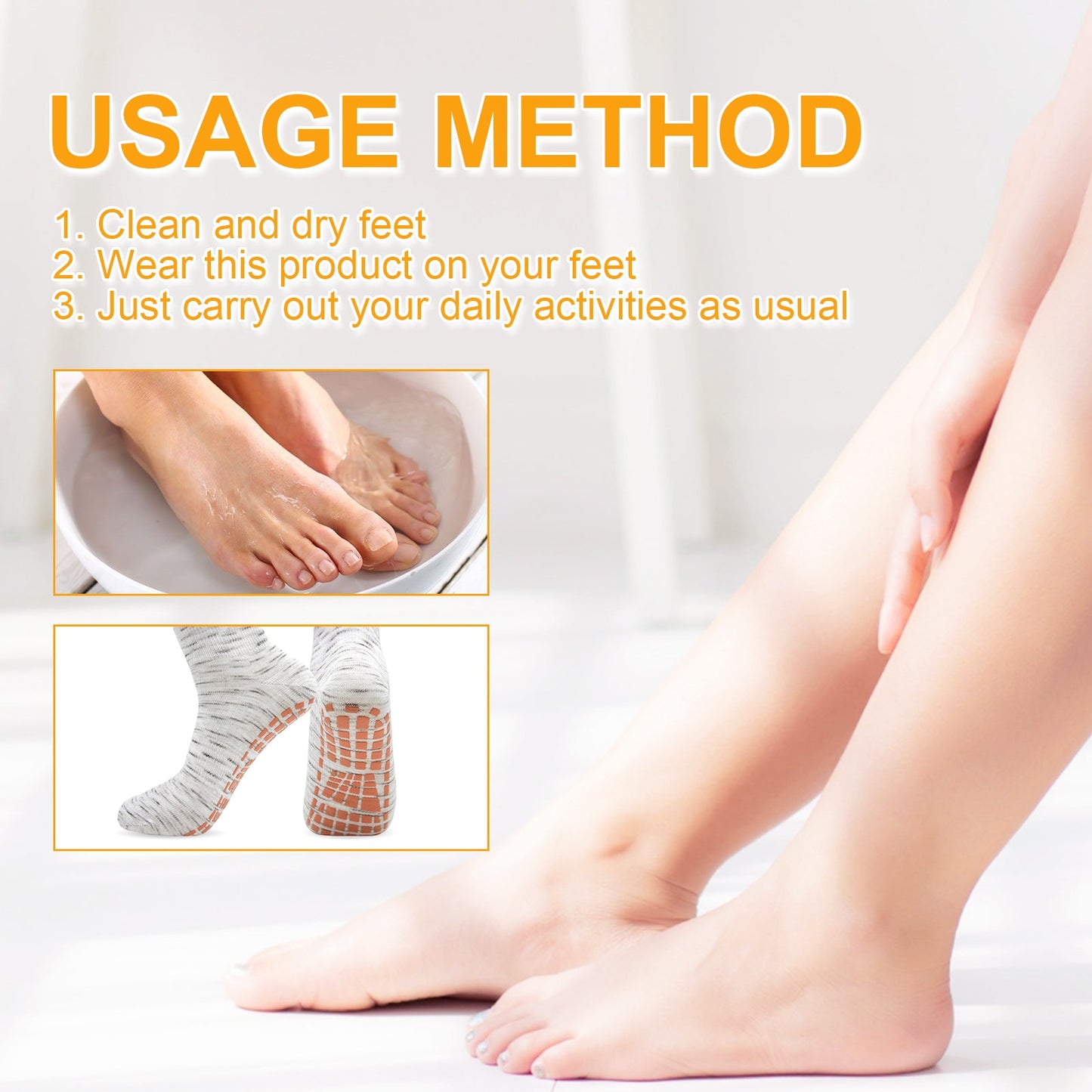 Warm Socks, Ease Leg Soreness And Discomfort Breathable Comfortable Non-Slip Foot Care Massage Socks eprolo