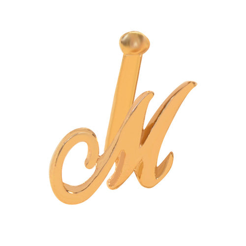 Gold Letter M Shape Small Fake Nose Ring Lip Ear Nose Body Piercing ferrersa