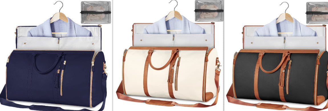 Large Capacity Travel Duffle Bag Women's Handbag Folding Suit Bag Waterproof Clothes Totes ferrersa