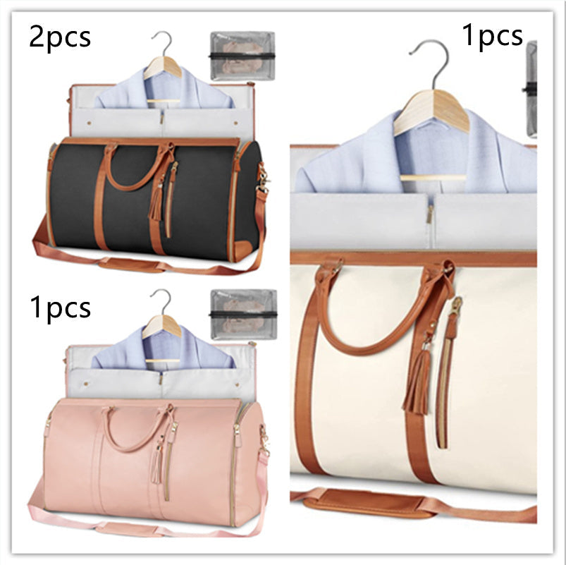 Large Capacity Travel Duffle Bag Women's Handbag Folding Suit Bag Waterproof Clothes Totes ferrersa