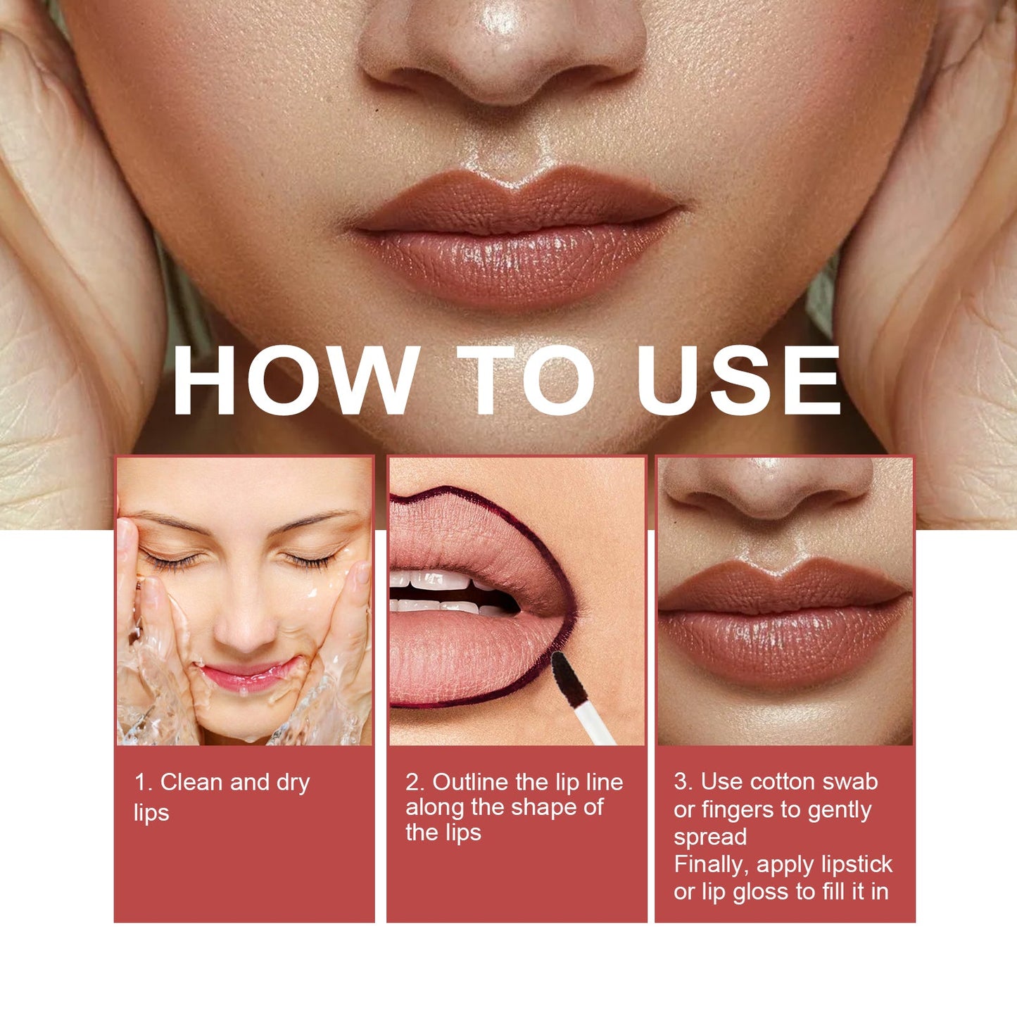 Tattoo Liner, Outline Lip Shape And Develop Lip Color Lasting Waterproof And Not Easy To Fade Peeling Lip Liner eprolo