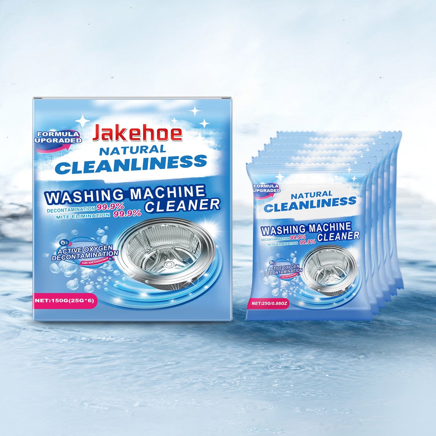 Jakehoe Washing Machine Cleaning Powder, Removes Dirt And Odors, And Is A Multi-Functional Household Cleaner For Washing Tanks eprolo