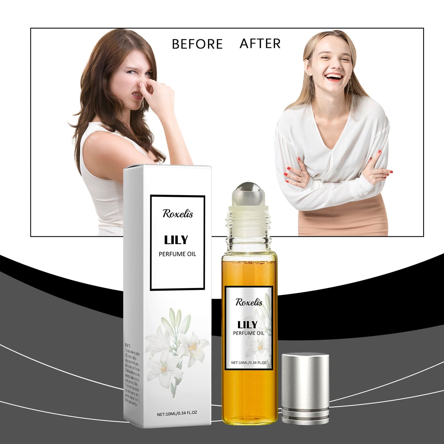Ladies Pheromone Ball Lily Perfume, Mild And Long-Lasting Fresh Fragrance Portable Fragrance eprolo