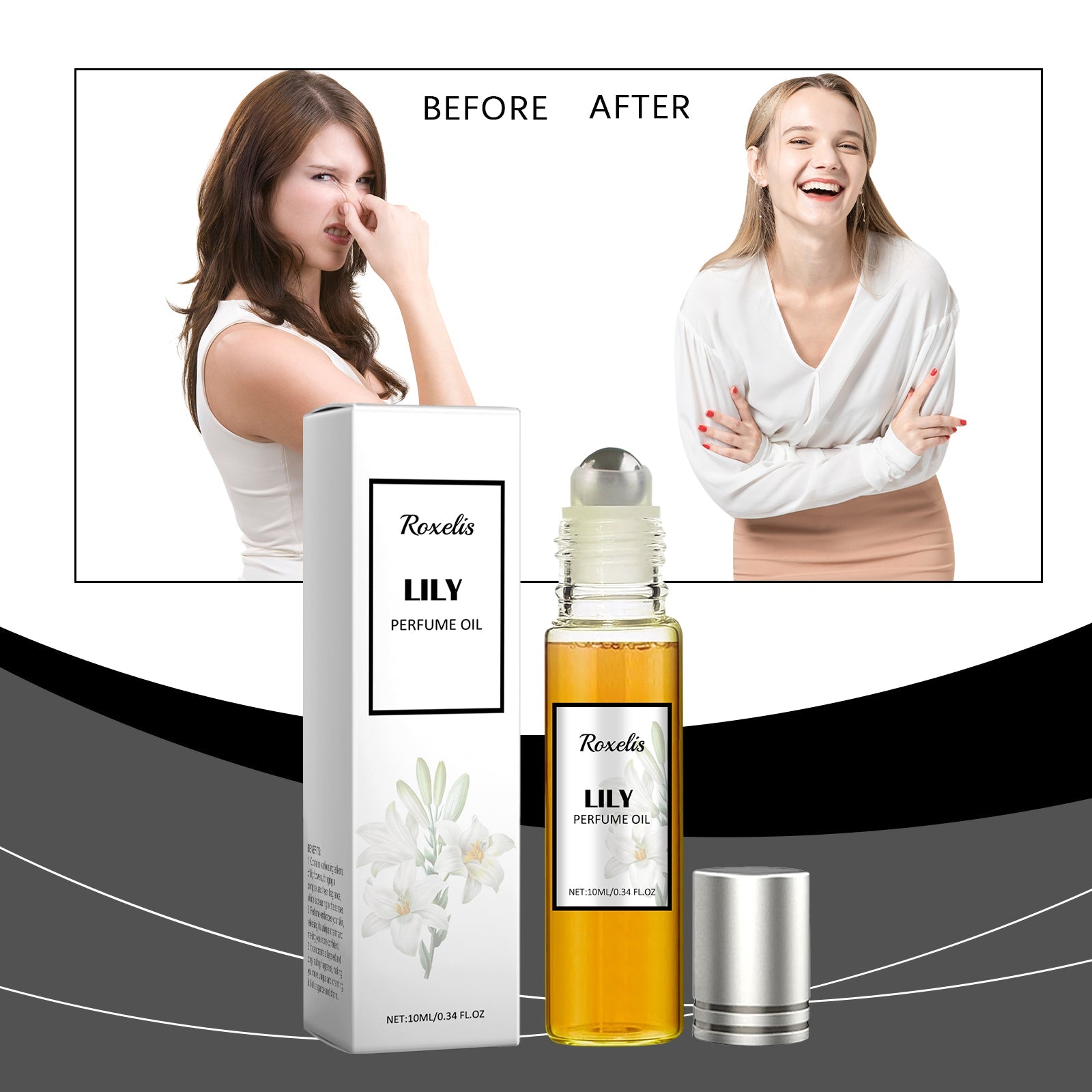 Ladies Pheromone Ball Lily Perfume, Mild And Long-Lasting Fresh Fragrance Portable Fragrance eprolo