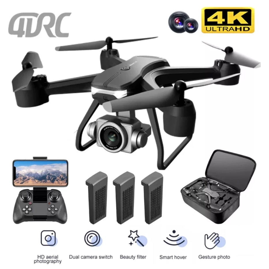V14 Professional Drone 6K HD Dual Camera Wifi FPV Portable RC Quadcopter 2 BATTERY,Drones Suitable For Adults & Beginners.Logistics Is Randomly Sent By UPS,USPS,Self-pickup. DC-Powered by People