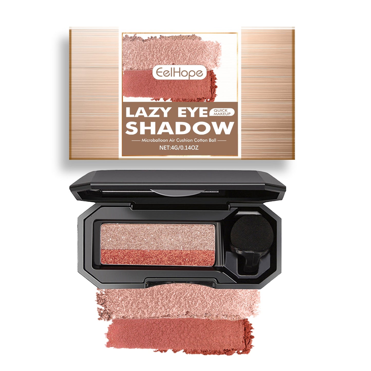 Lazy Eye Shadow, Natural Development Pearlescent Matte Beginner Daily Makeup Glitter Eyeshadow eprolo