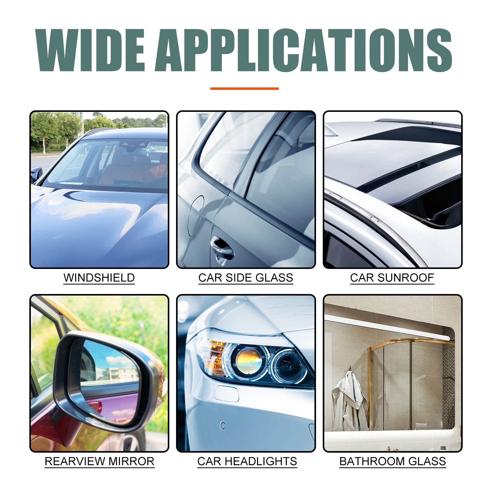 Rayhong Car Glass-Anti Fog Hydrophobic Coating Spray, Rearview Mirror Windshield Cleaner Stains Hydrophobic Water Spray Antifogging Agent eprolo