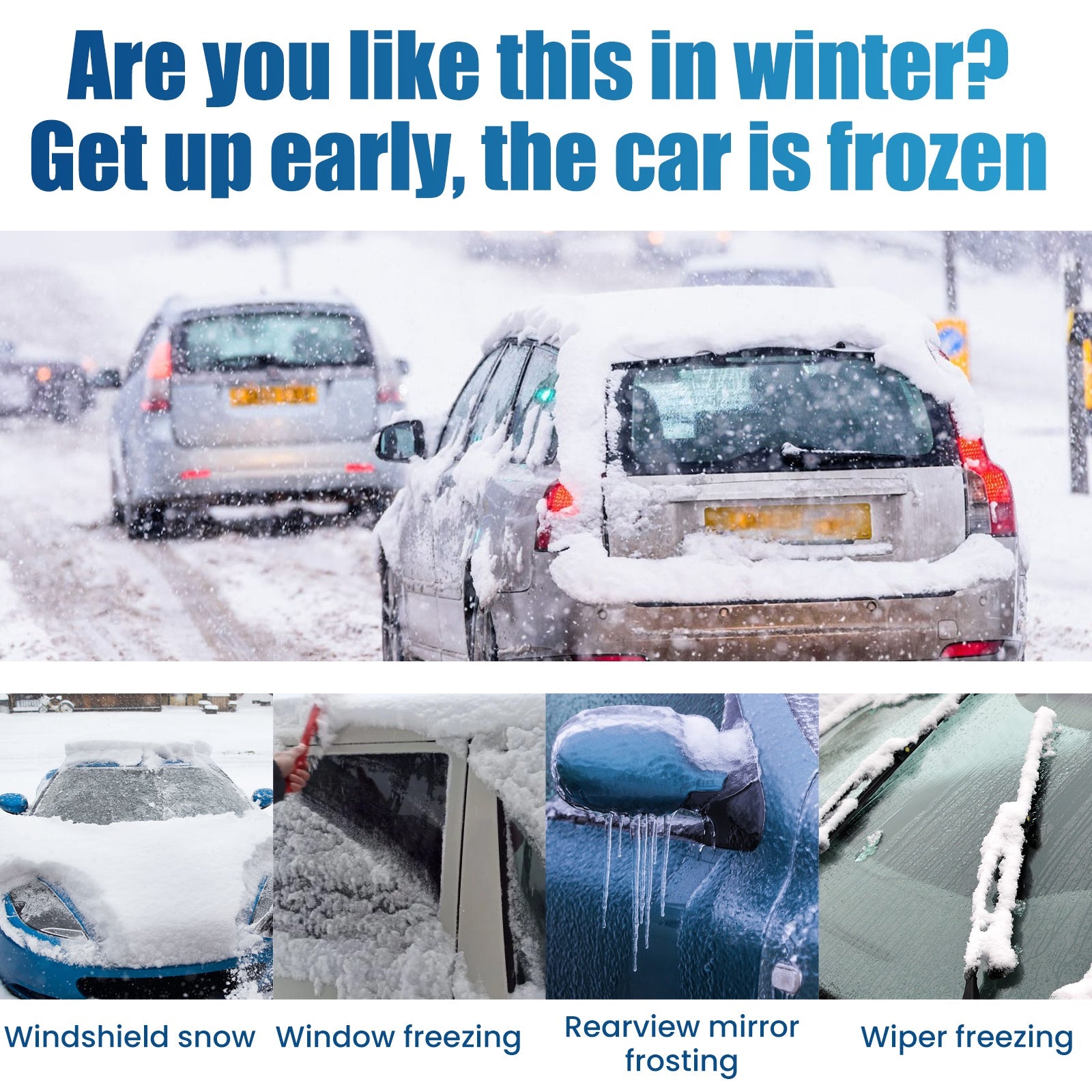 Melting Snow Remover Quick Melting Snow Remover For Car Glass In Winter Front Windshield And Window Snow Preventer eprolo