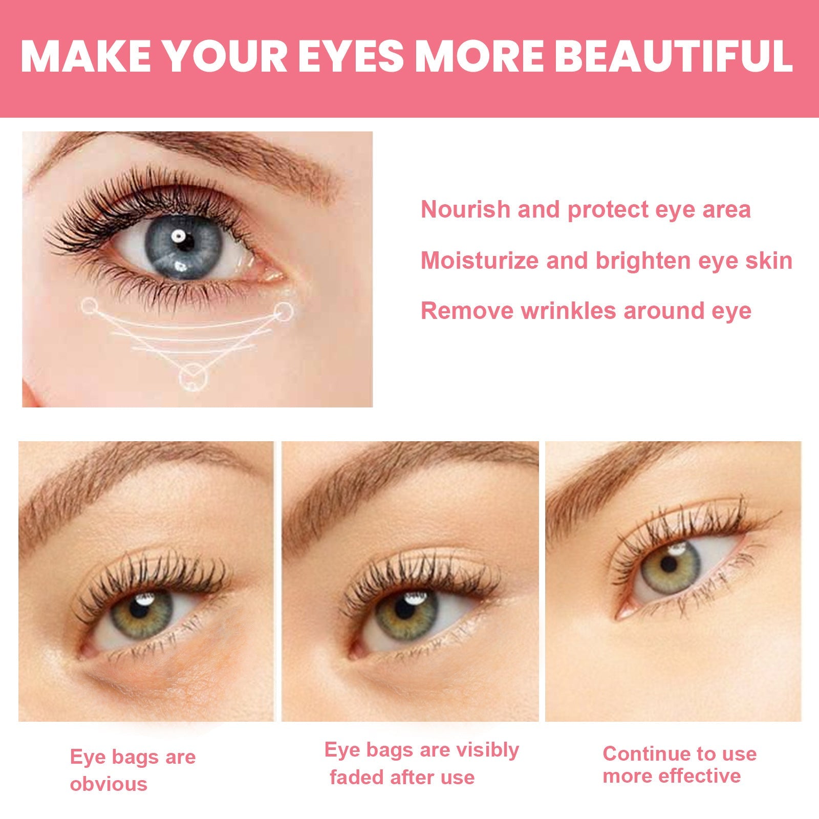 Women Extra Renewing Rosehip Eye Balm For Face Lifting Moisturizing Balm Stick Deep Hydration Moisturizer Eye Care eprolo
