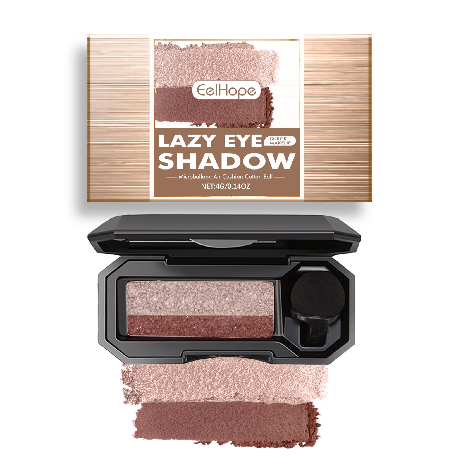 Lazy Eye Shadow, Natural Development Pearlescent Matte Beginner Daily Makeup Glitter Eyeshadow eprolo