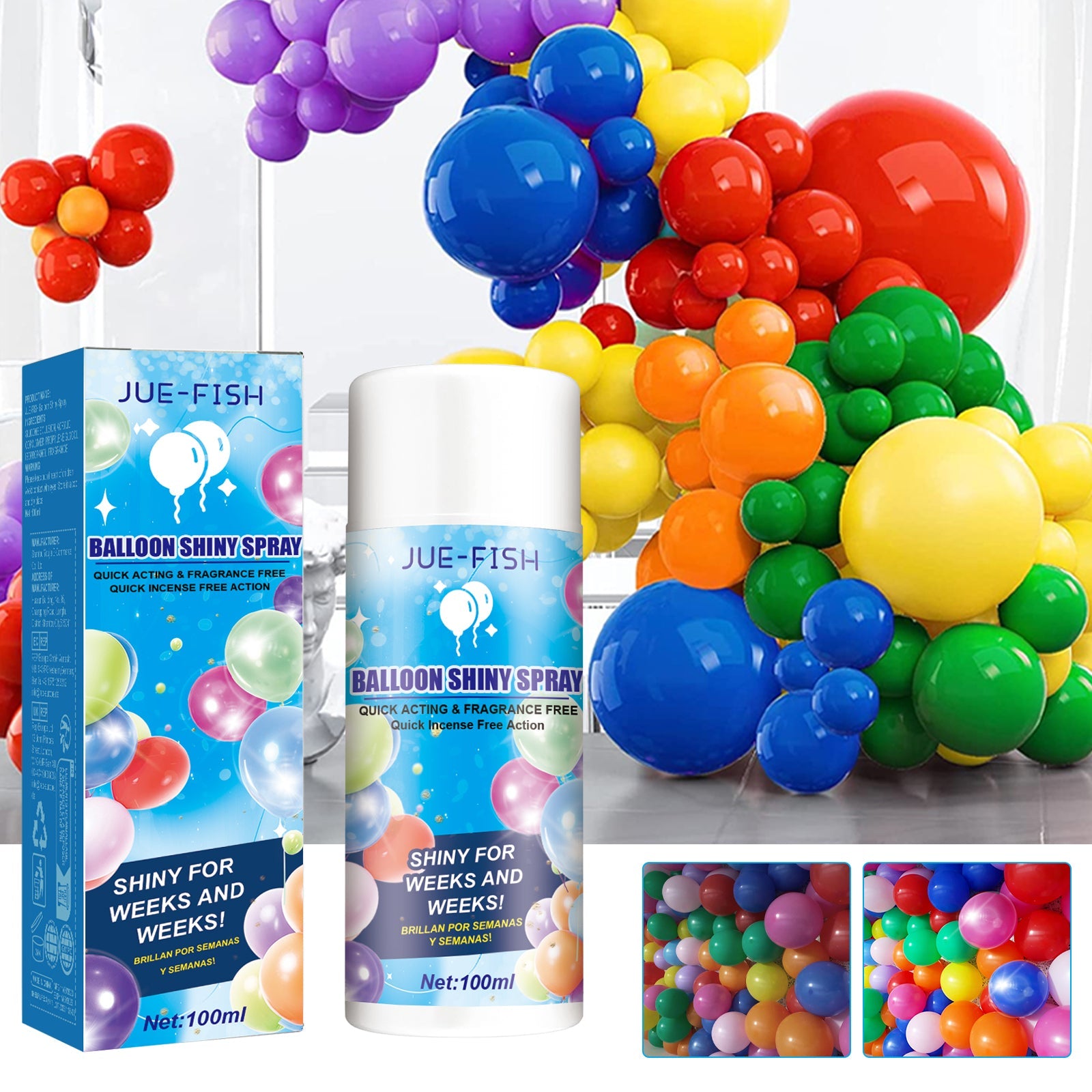Aerosol Balloon Spray, Balloon Surface Texture Gloss Lasting Non Oxidation Fading Spray eprolo