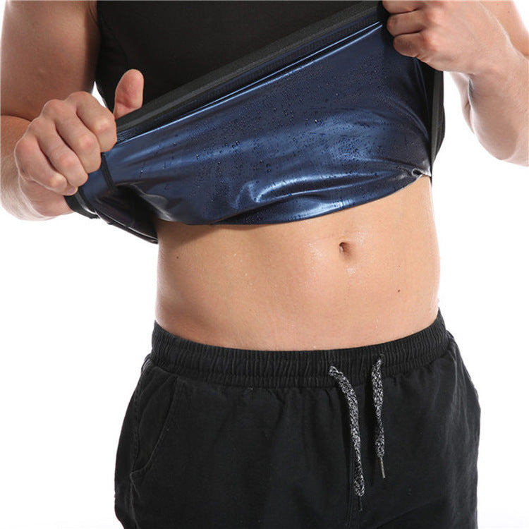 Men's And Women's Corset Violent Sweat Suit Belly Fitness Vest ferrersa