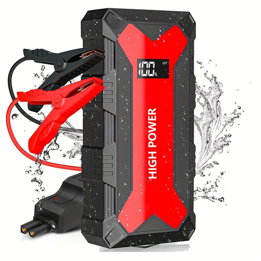 [Portable Car Jump Starter] 2500A Portable 12V Car Jump Starter Power Bank - Battery Booster Charger Starting Device for Petrol Diesel Car Starter Buster (6.0L Gas or 5.0L Diesel Engine) ferrersa
