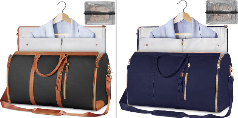 Large Capacity Travel Duffle Bag Women's Handbag Folding Suit Bag Waterproof Clothes Totes ferrersa