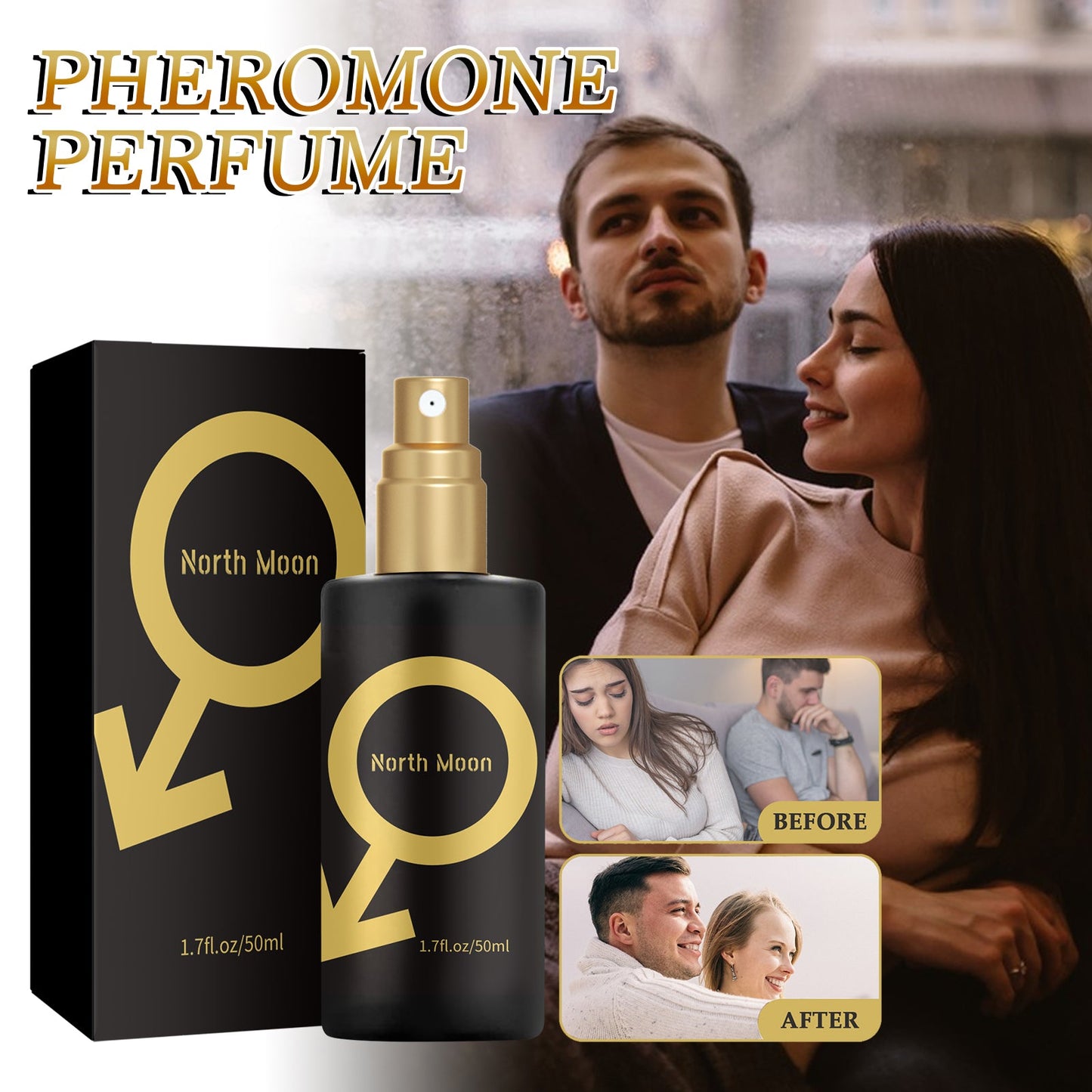 North moon Fragrance, Fresh Stay Fragrance Deodorizing Odor Lasting Niche Light Fragrance Couples Dating Atmosphere Perfume eprolo