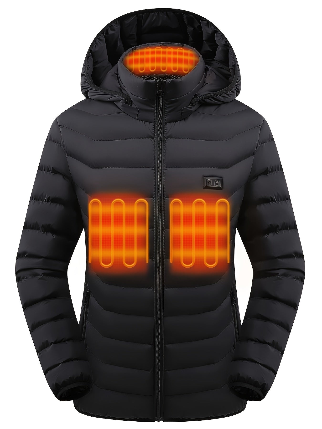 Women's Heated Jacket, Autumn & Winter Outdoor Sports Casual Warm Jacket, Autumn & Winter Outdoor Sports, Skiing Fashionable Heated Jacket, Perfect Gift for Christmas, Thanksgiving & New Year (Includes Battery) ferrersa