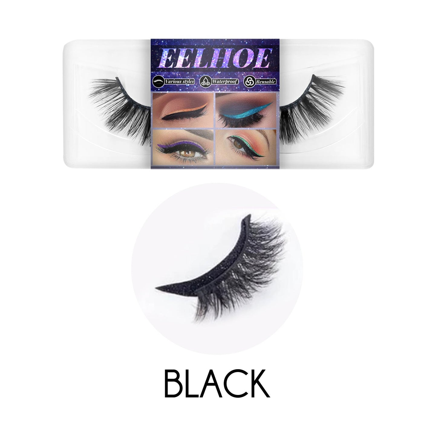 Eyeliner And Eyelash Stickers, Self-Adhesive False Eyelashes With European And American 3d Eyelash Eyeshadow Eyeliner eprolo