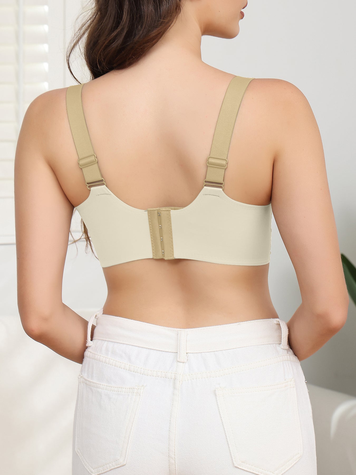 4PCS EssElegance Push-Up Seamless Bra Set - Adjustable Straps & Wire-Free Support For Daily Wear, Ultra-Soft Breathable Fabric ferrersa