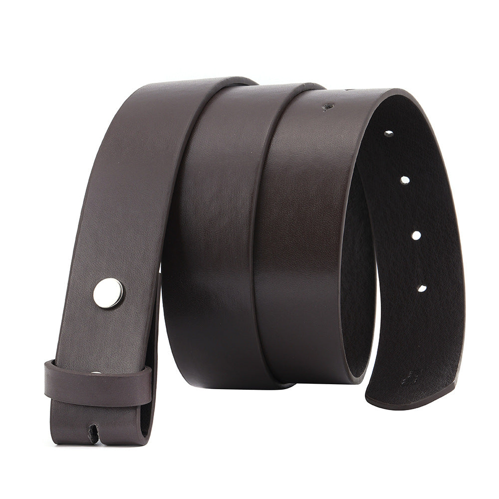 Fashion Buttonless Head Eyelet Men's Belt ferrersa