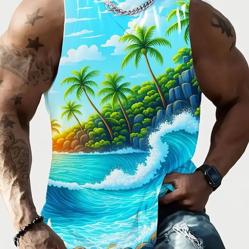 Full Printed Vest Made Of Polyester Material ferrersa