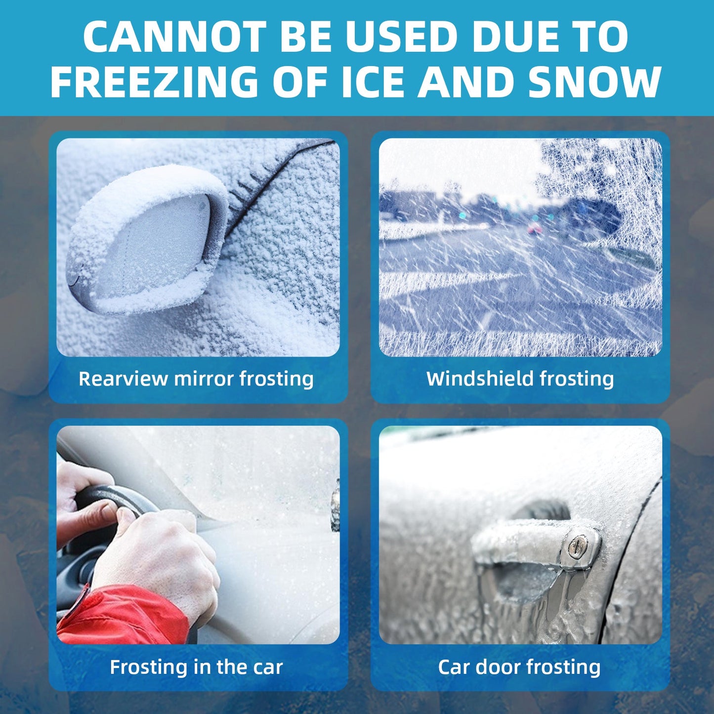 Snow Remover, Car Windshield Defogging Deicing Quick Snow Melting Portable Heater eprolo