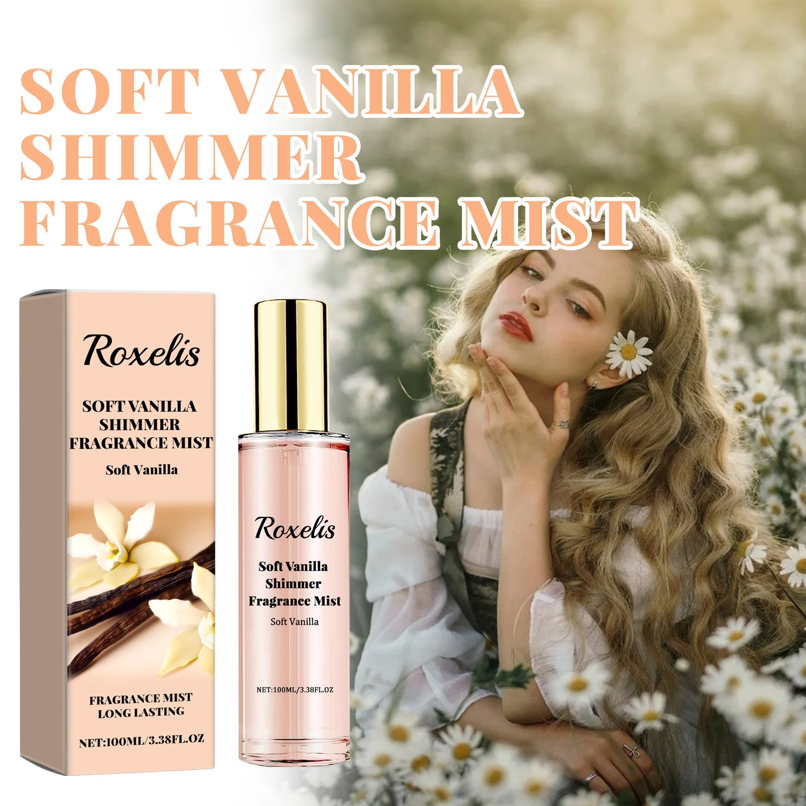 Soft Vanilla Shimmer Fragrance Mist, Lasting Fragrance Fresh And Natural Couples Date With Fragrance To Bring Atmosphere Encounter eprolo