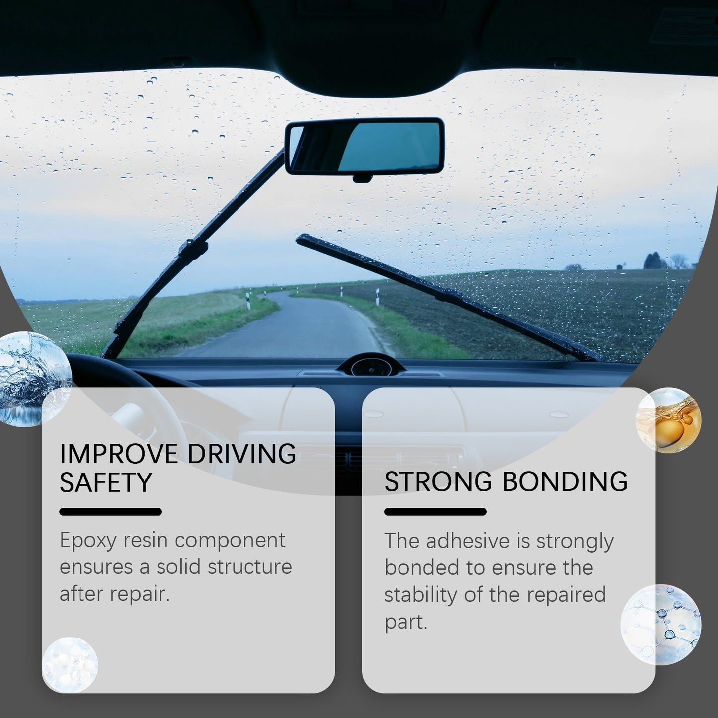 Automotive Windshield Crack Care Solution Automotive Glass Care Tool Crack Glass Adhesive Solution eprolo