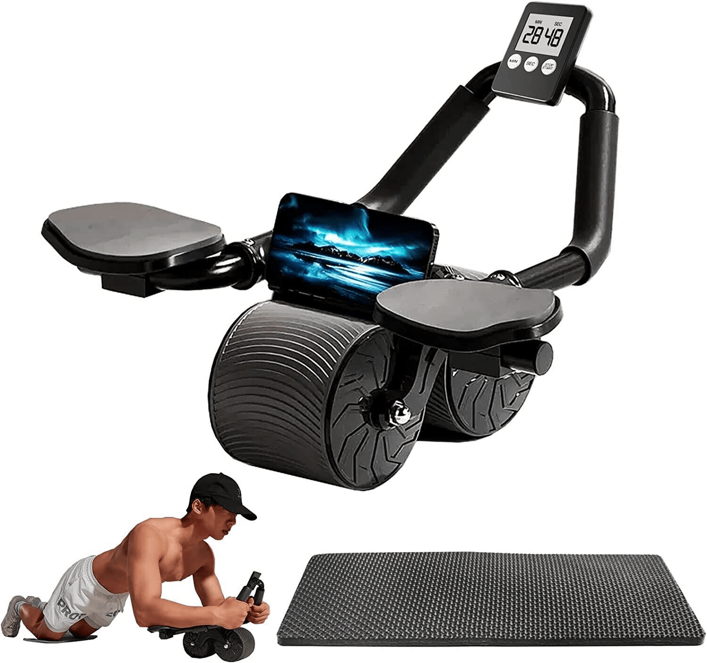 Abdominal core muscle training equipment of abdominal wheel ferrersa