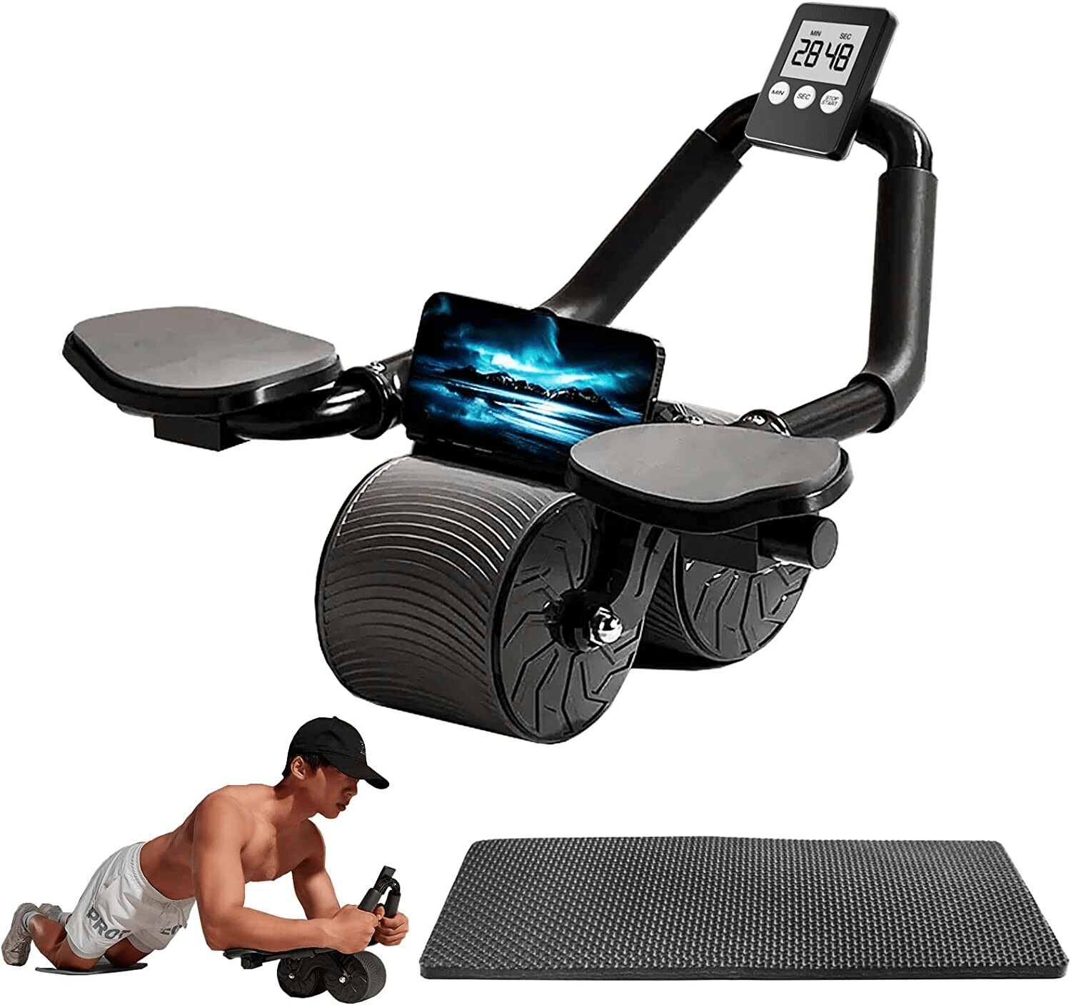 Abdominal core muscle training equipment of abdominal wheel ferrersa