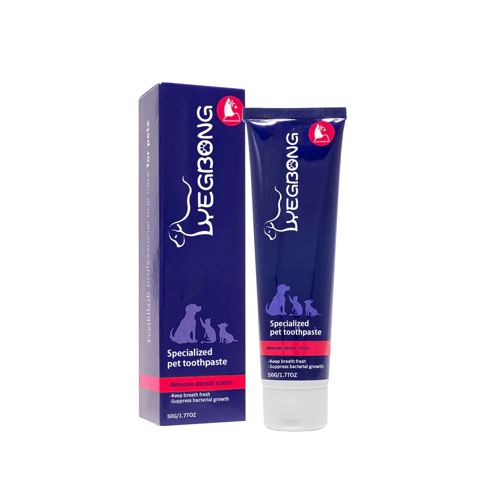 Pet Mouth Cleaning Cream, Cats And Dogs Clean Bad Breath Tartar Stains White Teeth Cream eprolo
