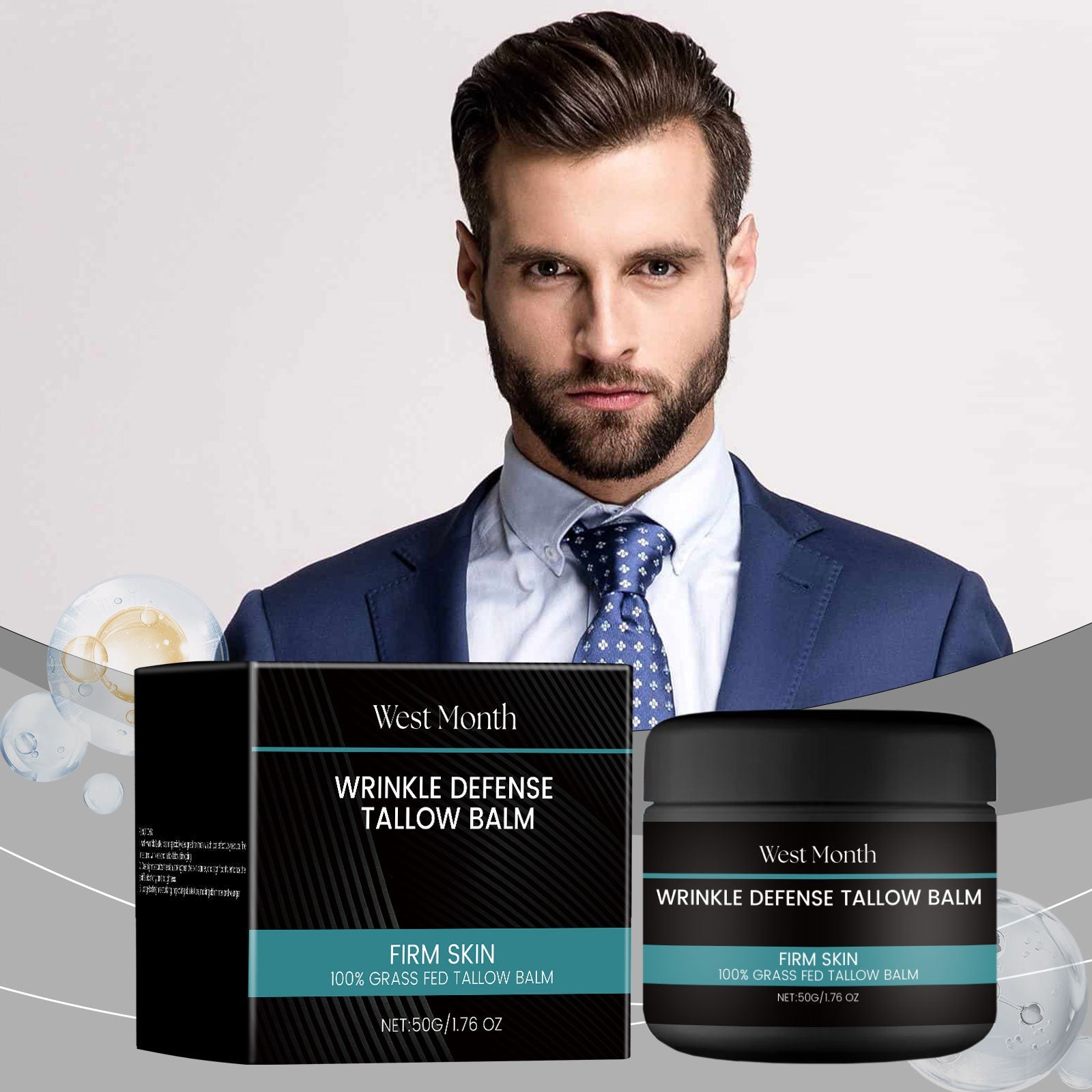 West&Month Men's Facial Butter, Facial Moisturizer Nourishes Men's Facial Moisturizing Cream eprolo