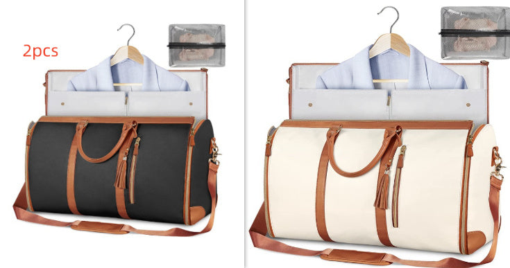 Large Capacity Travel Duffle Bag Women's Handbag Folding Suit Bag Waterproof Clothes Totes ferrersa