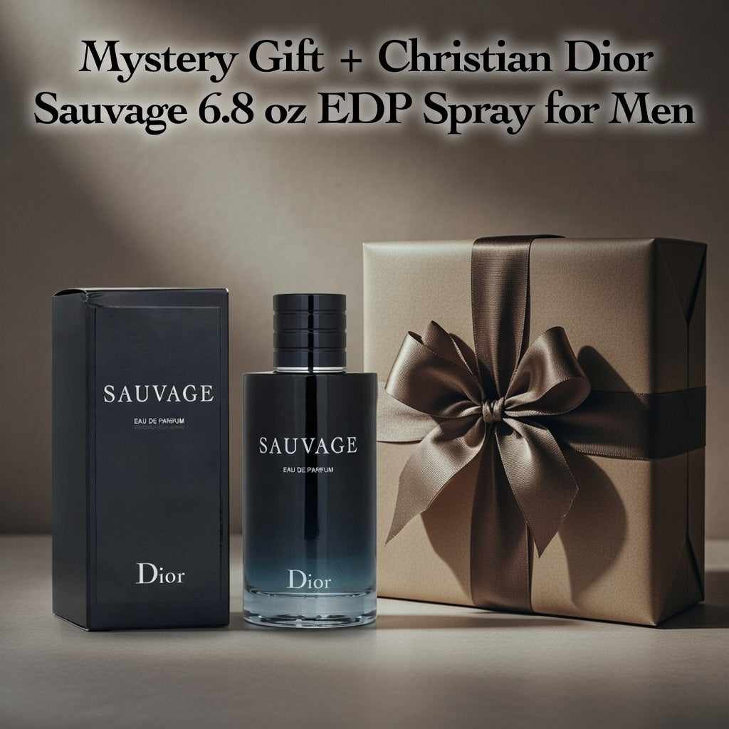 Mystery Gift + Sauvage by Christian Dior, 6.8 oz EDP Spray for Men ferrersa