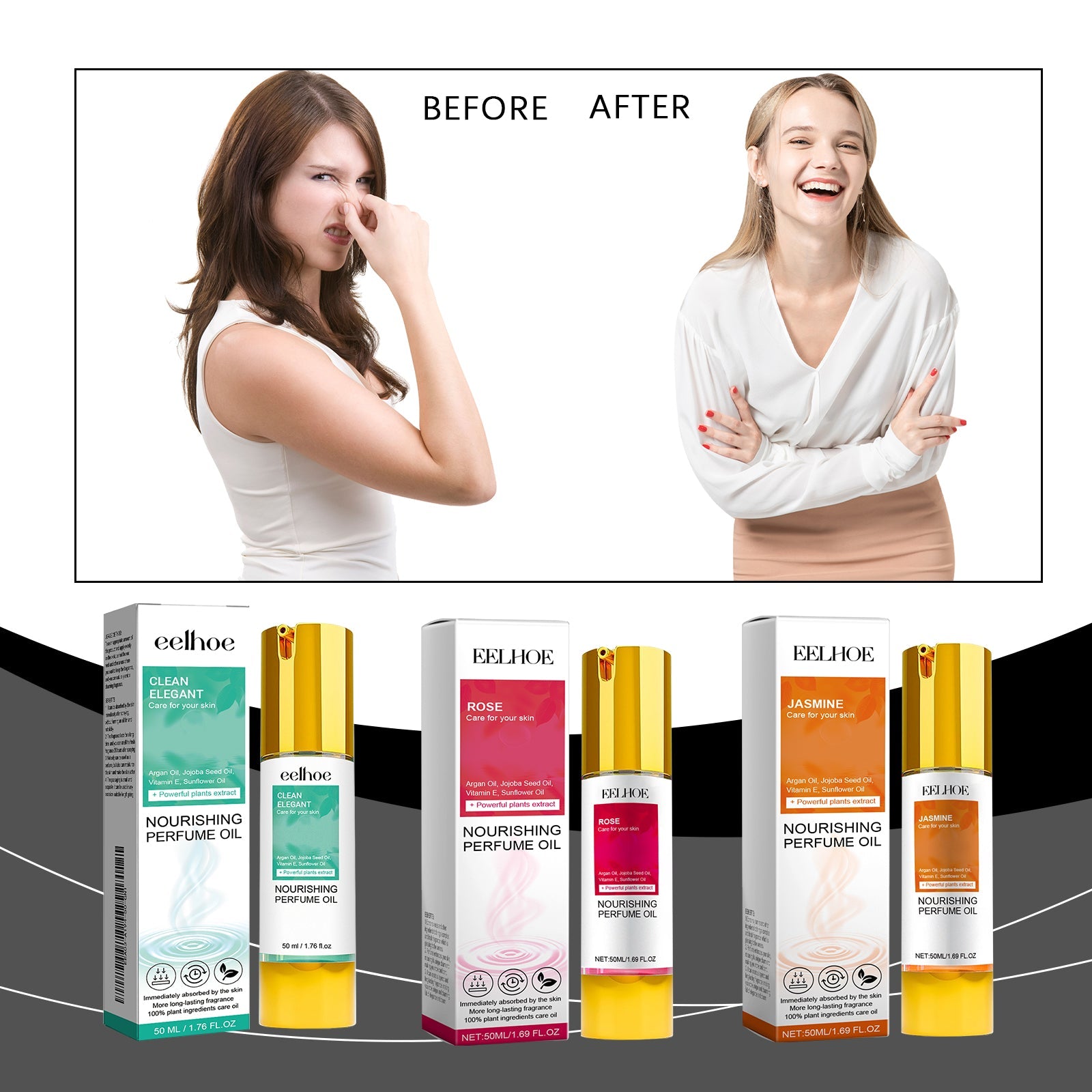 Ladies Fresh Perfume Series, Durable Light Fragrance Fresh Flower Fruit Dating Romantic Perfume eprolo