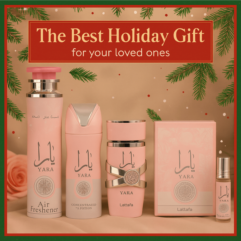Lattafa Yara 4-Piece Perfume Gift Set for Women – Eau de Parfum, Body Spray, Perfume Oil & Air Freshener Bundle ferrersa