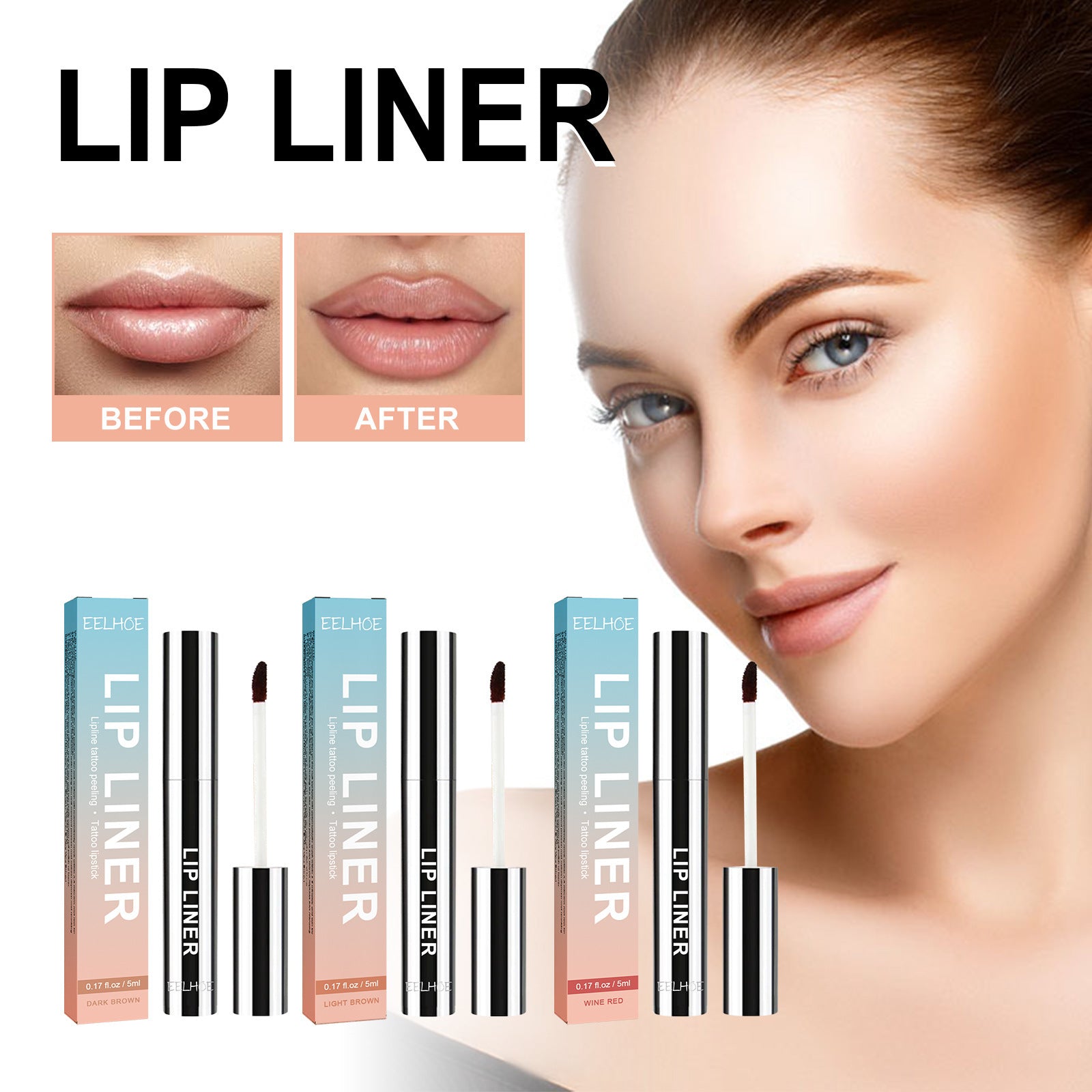 Stripping Lip Liner Outline Waterproof DC-Powered by People