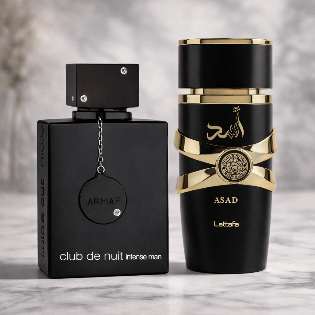 Lattafa Asad & Armaf Club de Nuit Intense Men Fragrance Bundle for Men (2-Piece Set) ferrersa