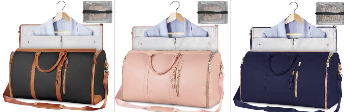 Large Capacity Travel Duffle Bag Women's Handbag Folding Suit Bag Waterproof Clothes Totes ferrersa