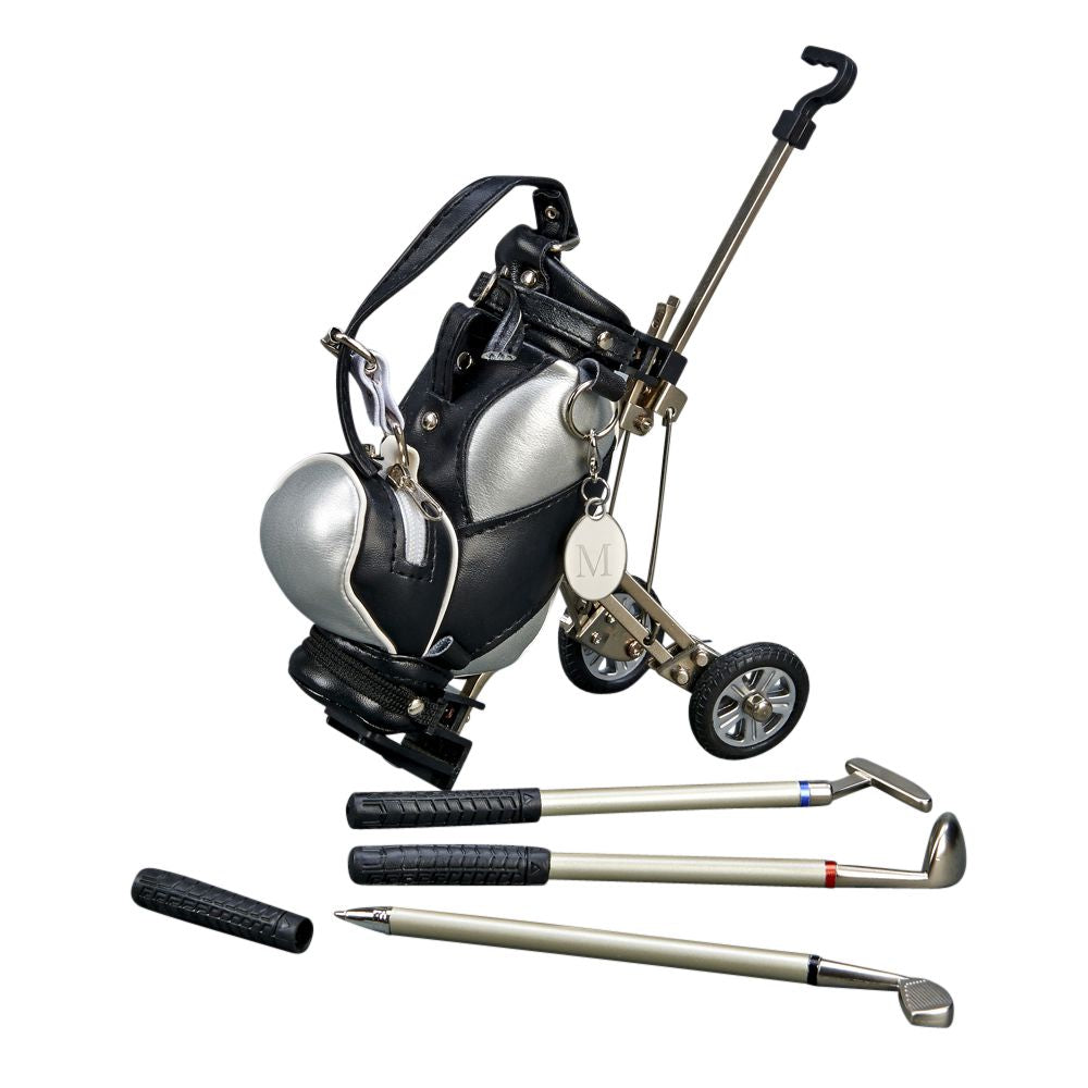 Golf Cart Style Pen Set & Holder Creativegiftsdirect