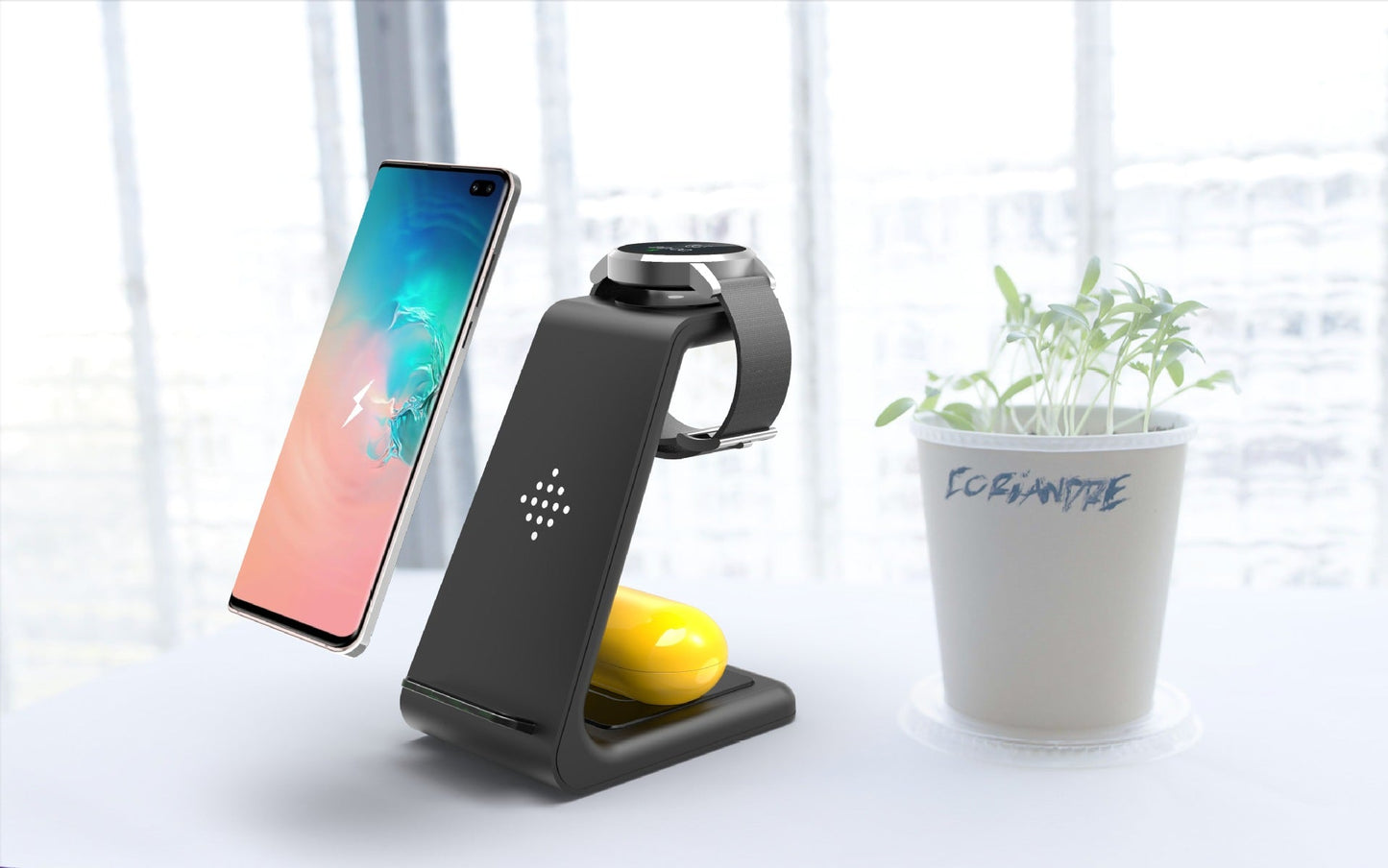 3 In 1 Fast Charging Station Wireless Charger Stand Wireless Quick Charge Dock For Phone Holder ferrersa