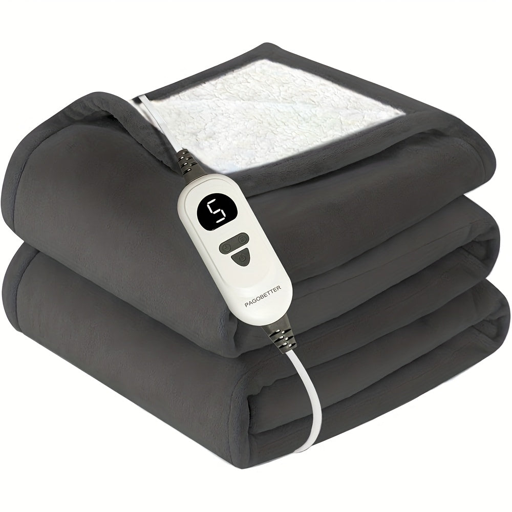 Electric Blanket, Fast Warming Flannel Material with Adjustable Heat Levels & Auto Shut-Off, Machine Washable Soft Throw, 50x60in 3XL 33x17in Plus 12x24in & Small 12x15, Birthday Christmas Gifts for Women Men Family ferrersa