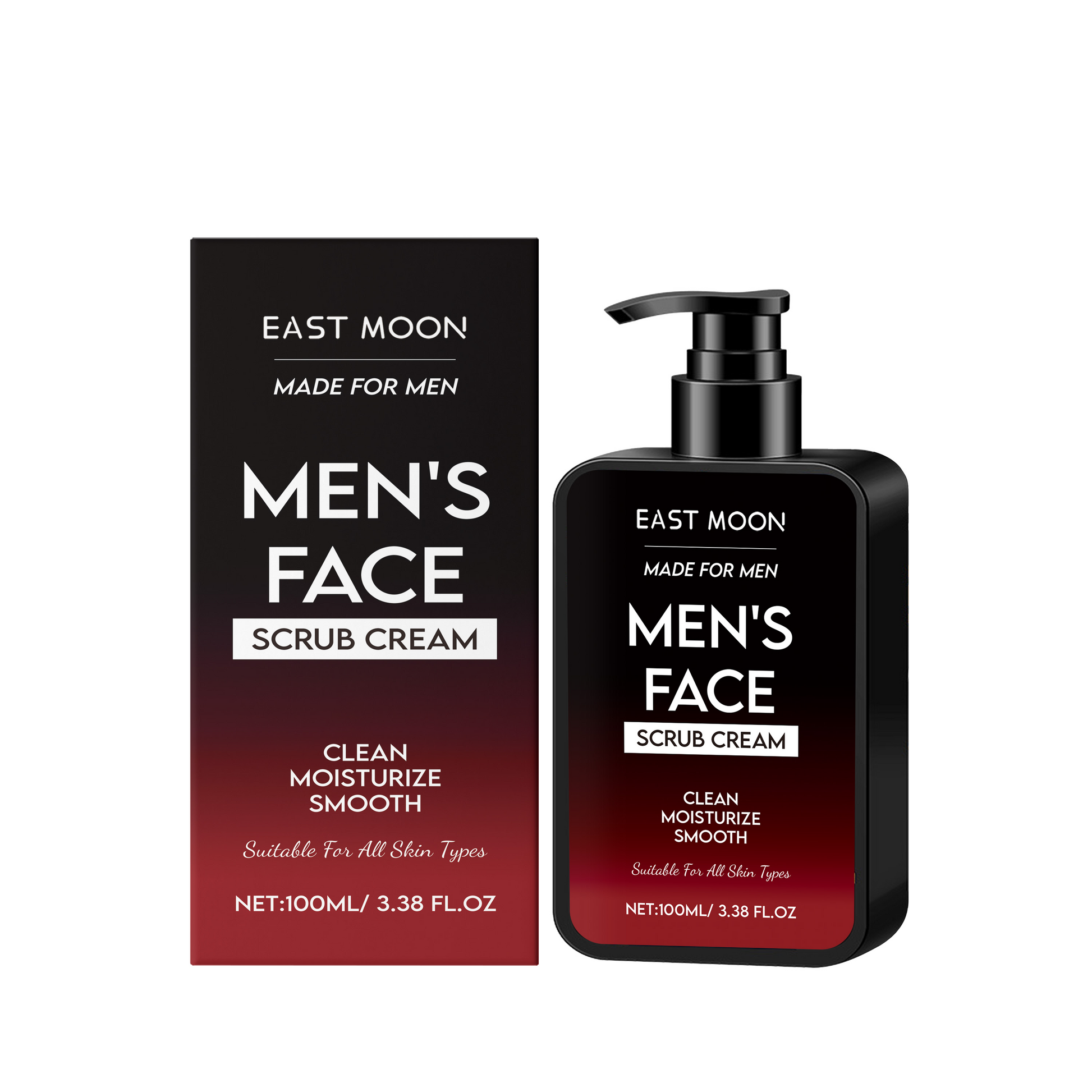 East Moon Men's Oil Control Scrub, Gently Cleanses Facial Skin With A Refreshing And Moisturizing Oil Control Scrub eprolo