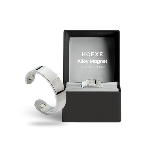 Hoexe Silver Magnetic Ring, Body Comfort Sports Portable Simple Men's Daily Accessory Ring eprolo