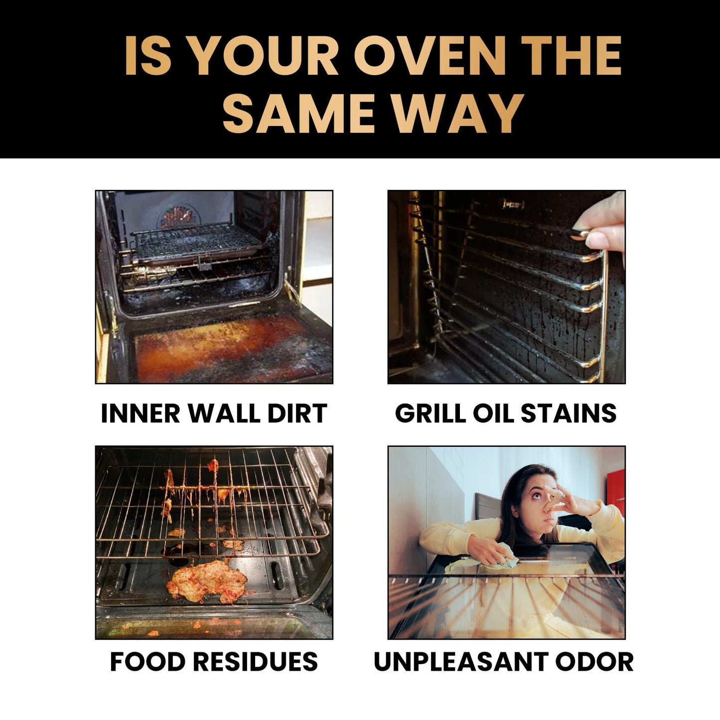Oven & Grill Cleaner, Oven Grill Special Decontamination, Deodorization, Odor, Odor And Oil Remover eprolo