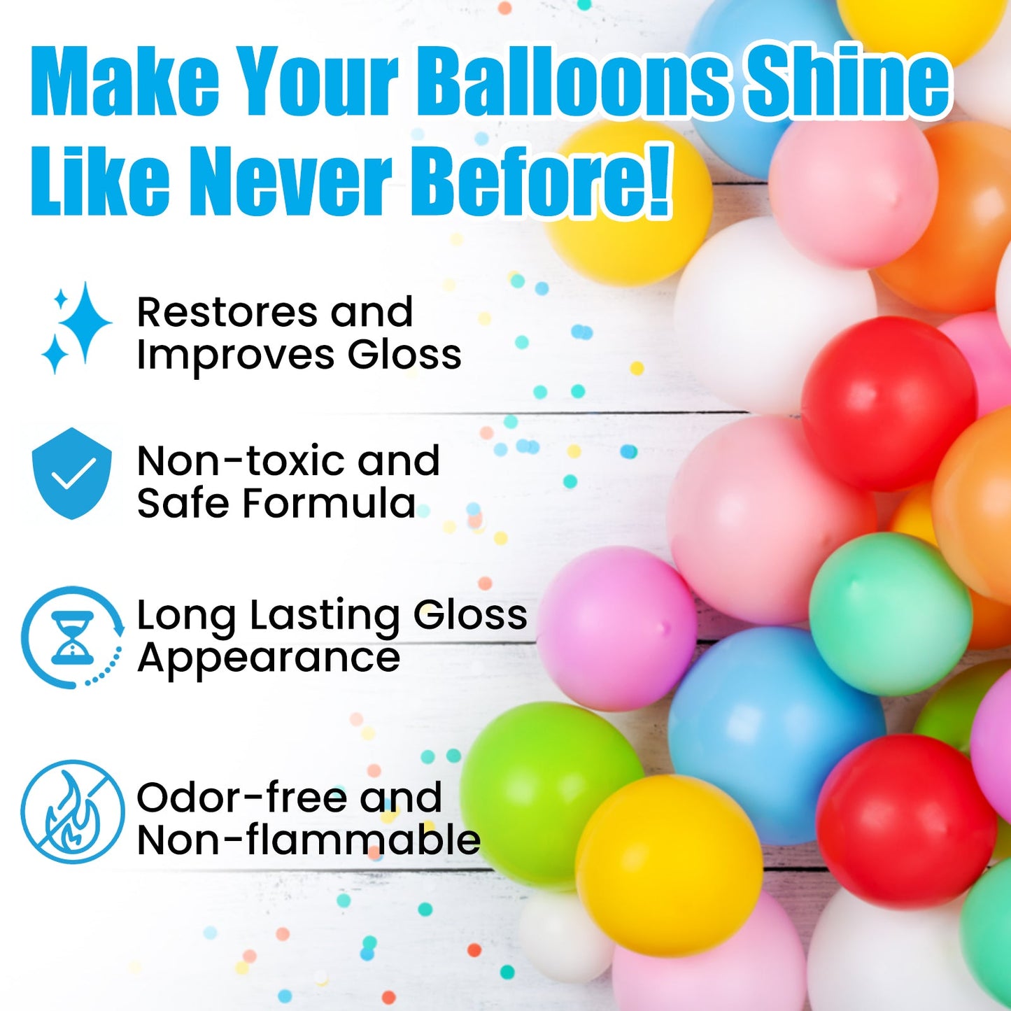 Aerosol Balloon Spray, Balloon Surface Texture Gloss Lasting Non Oxidation Fading Spray eprolo