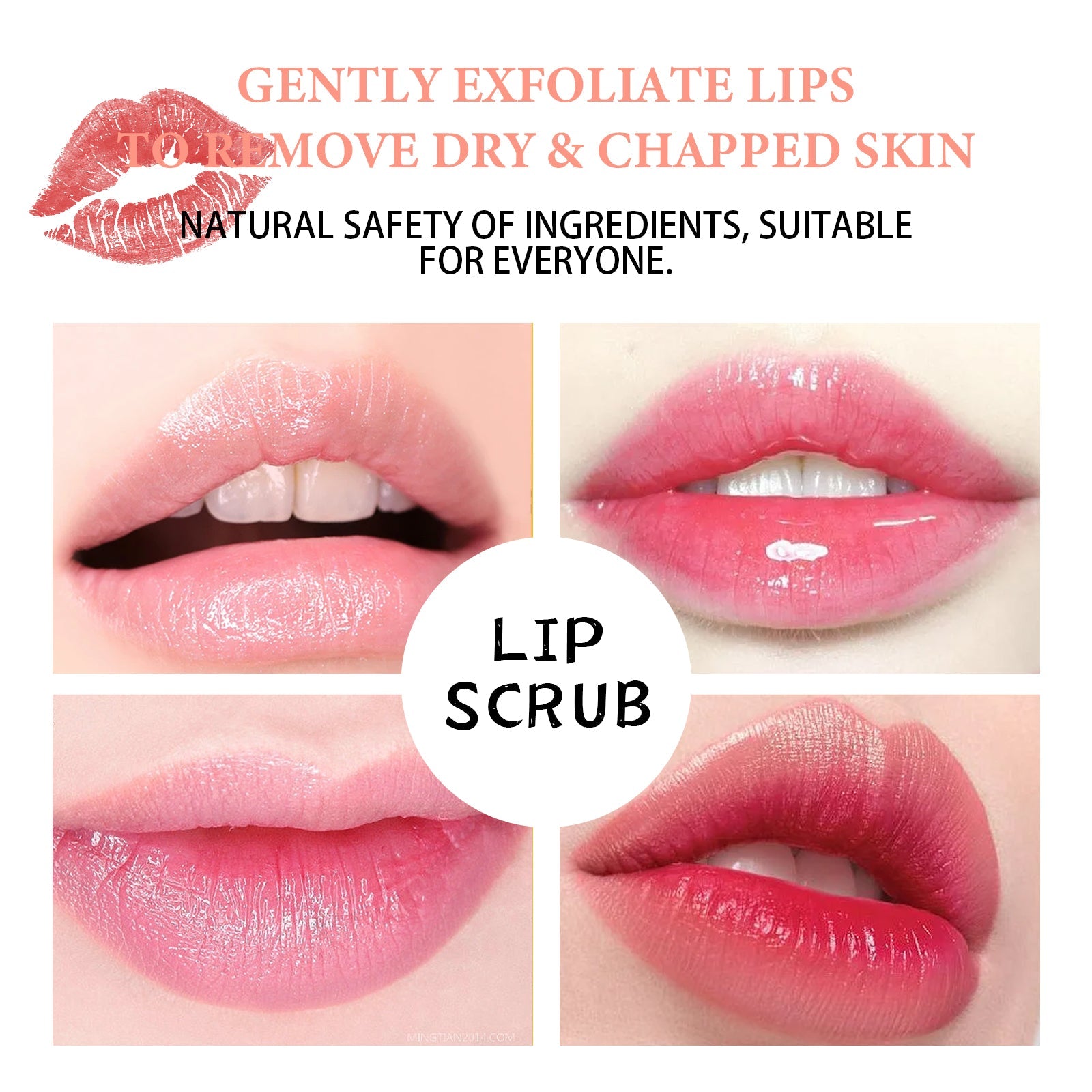 EELHOE Strawberry Lip Scrub, Moisturize Lips, Prevent Dry Crack, Moisturize Dead Skin, And Fade The Corners Of Lips eprolo