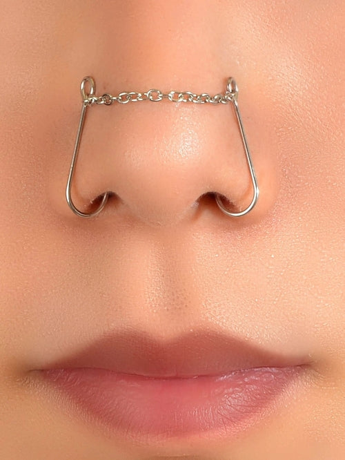 1pc Geometric Chain Link Punk Fake Nose Ring Lip Nose Body Piercing ferrersa