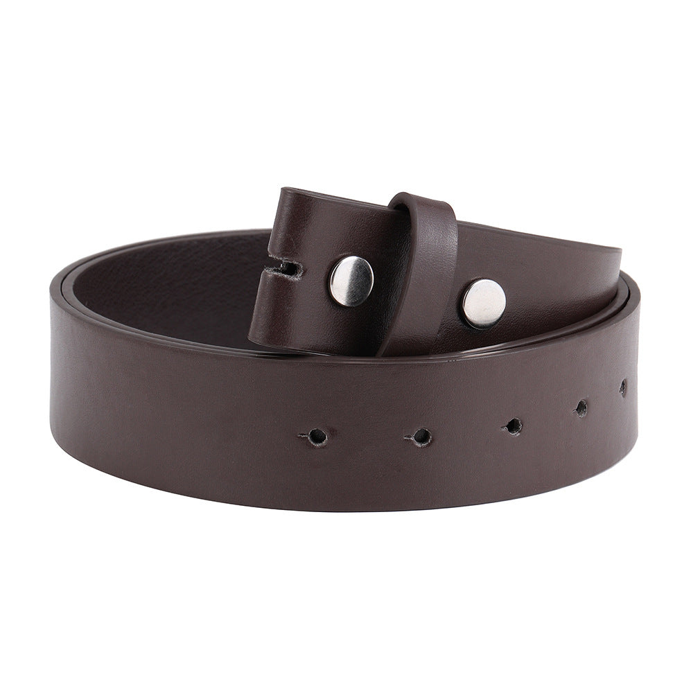 Fashion Buttonless Head Eyelet Men's Belt ferrersa